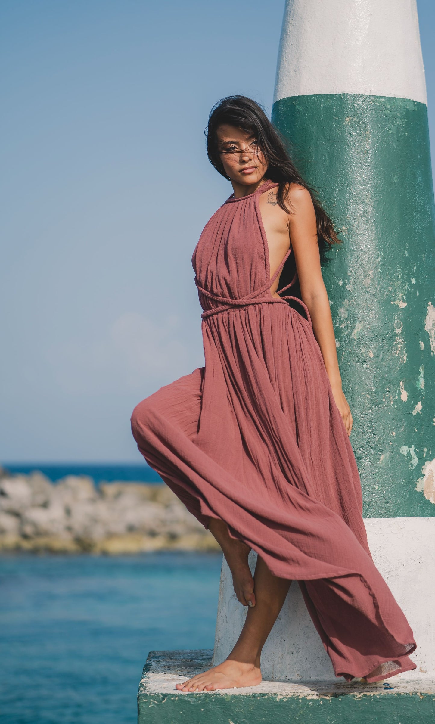 Halter dress | Cotton Gauze