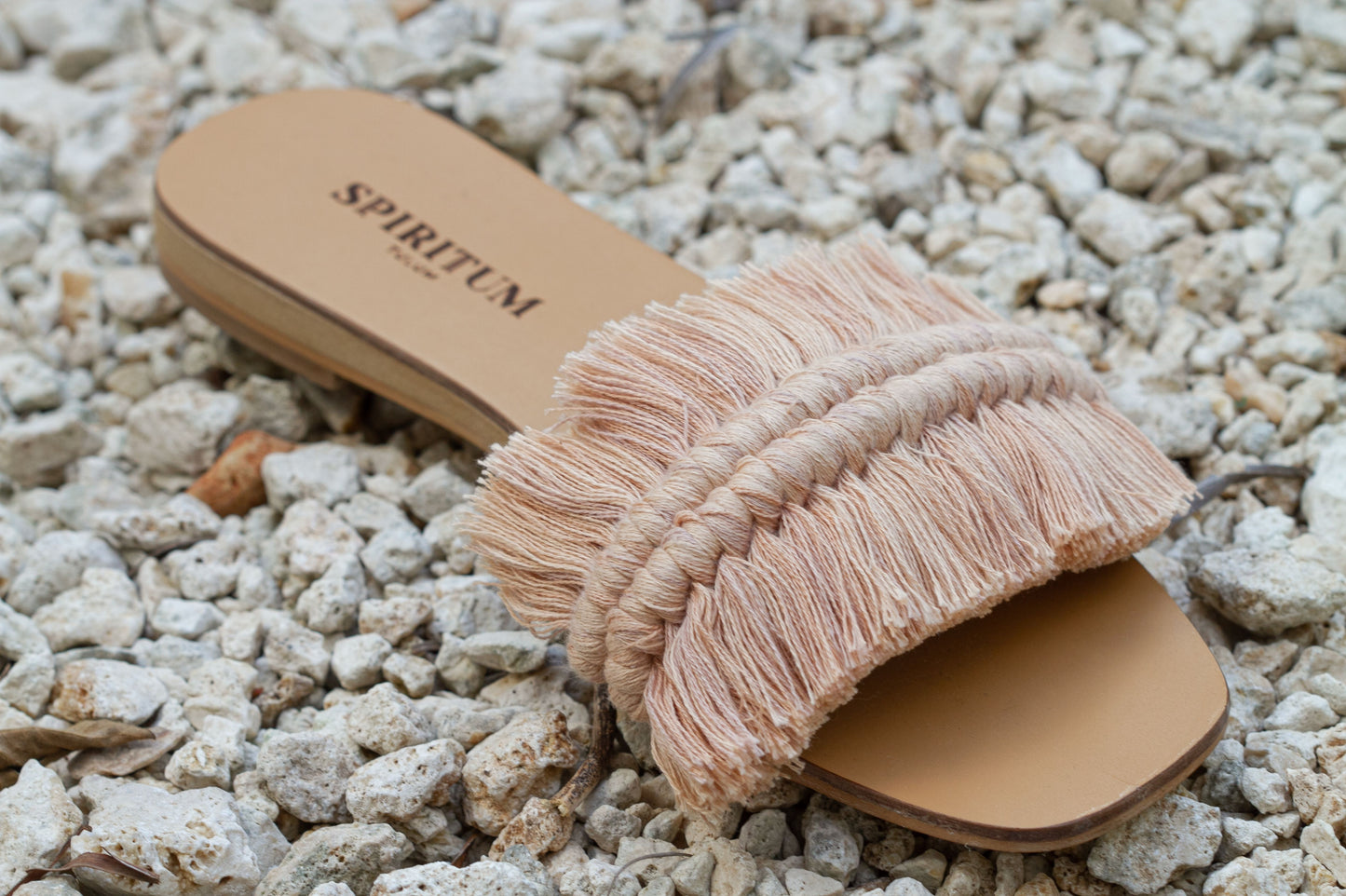 Fringe Sandals Khaki