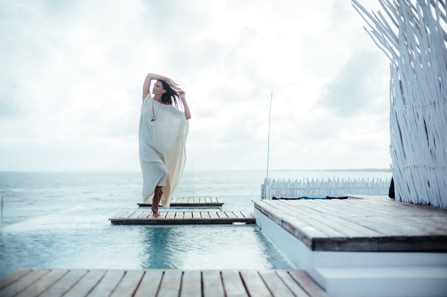 Combined Dress | Cotton Jute & Gauze