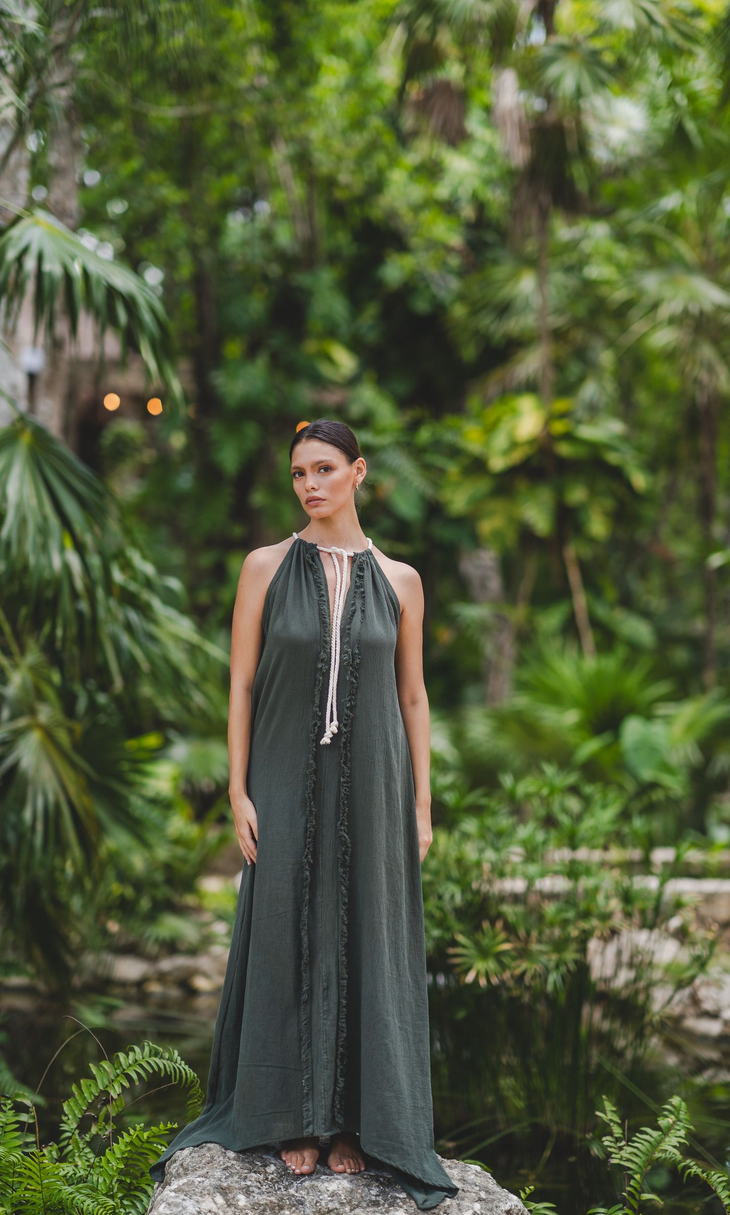 Flores de Yucatán dress | Cotton Gauze