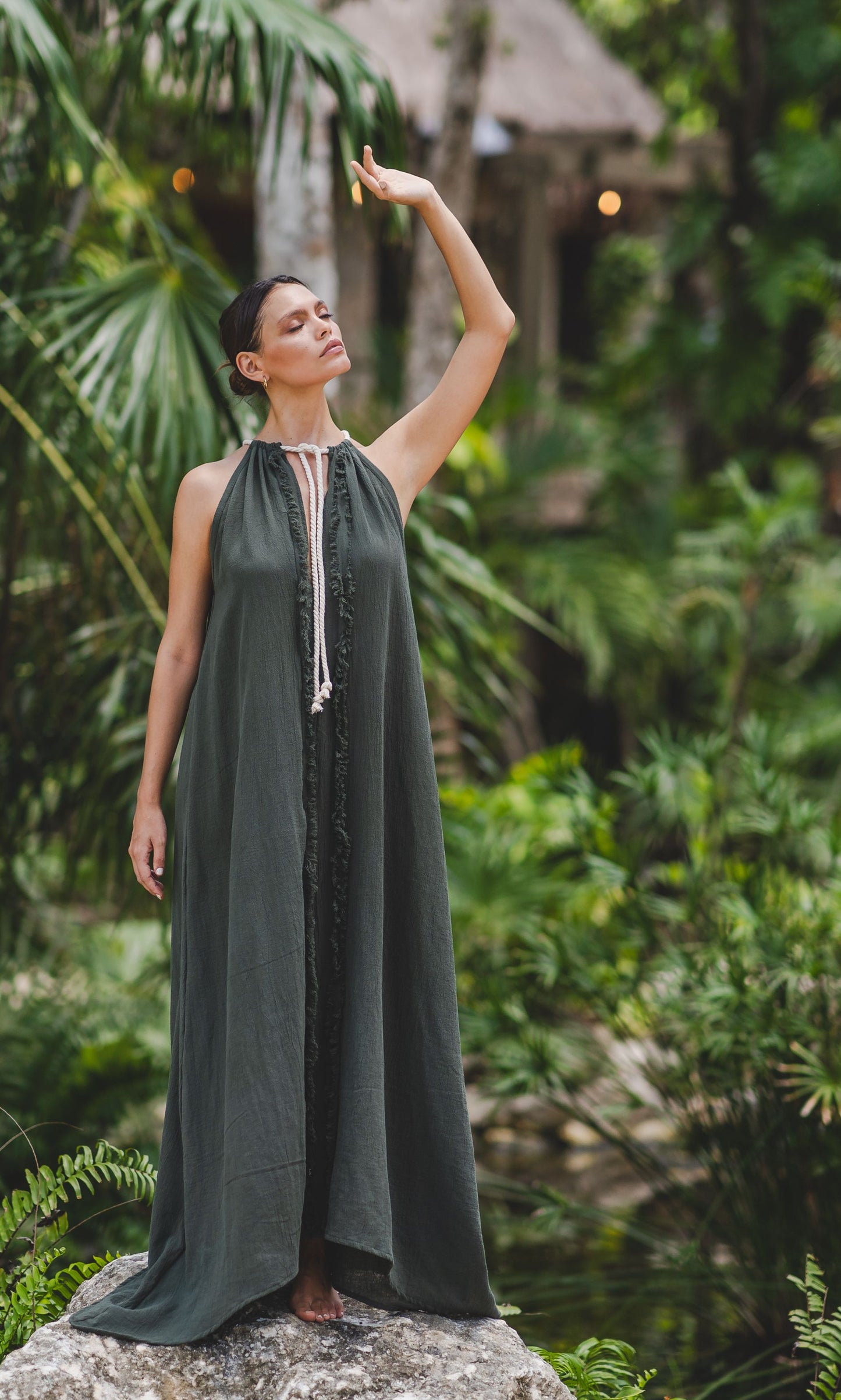 Flores de Yucatán dress | Cotton Gauze