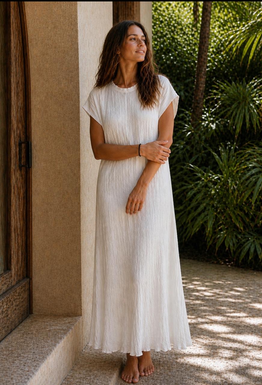Fringed Halter Dress