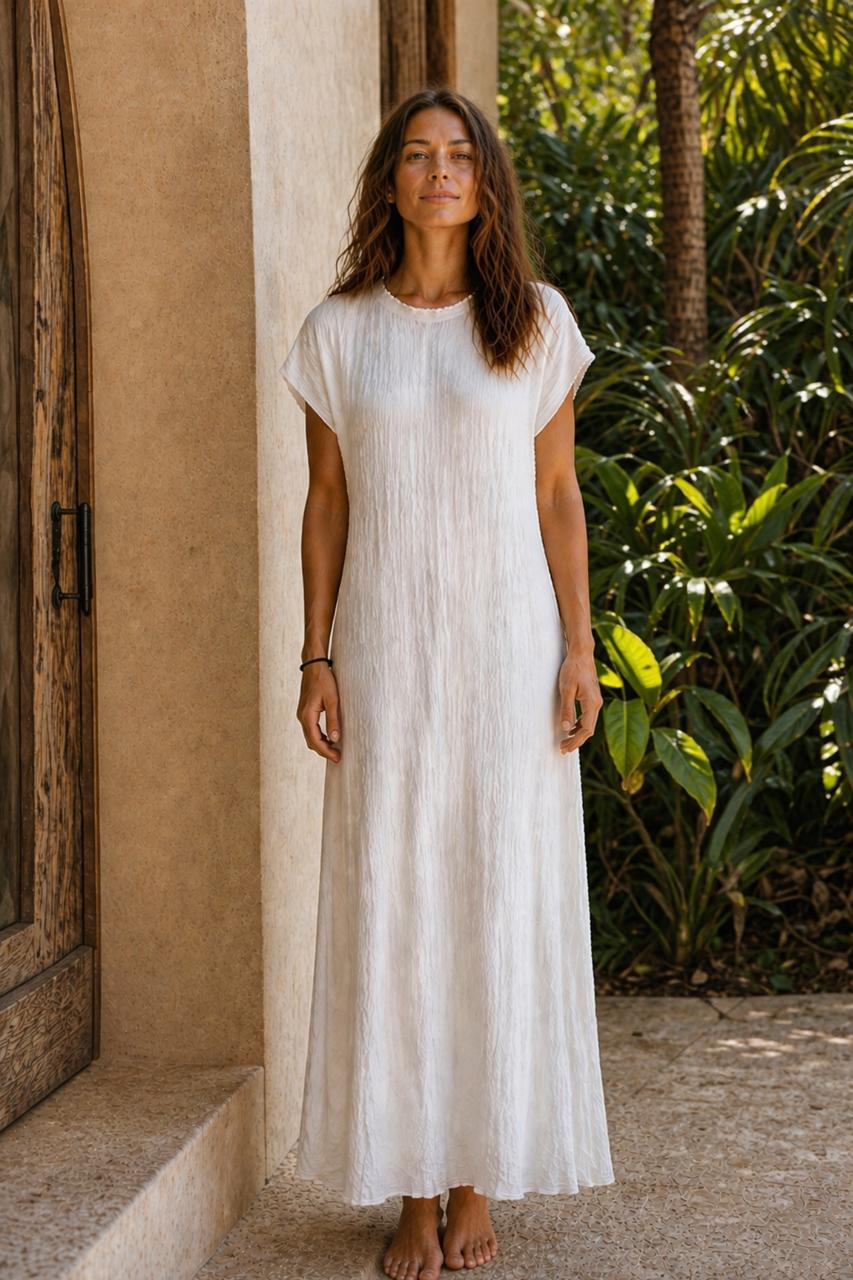 Fringed Halter Dress