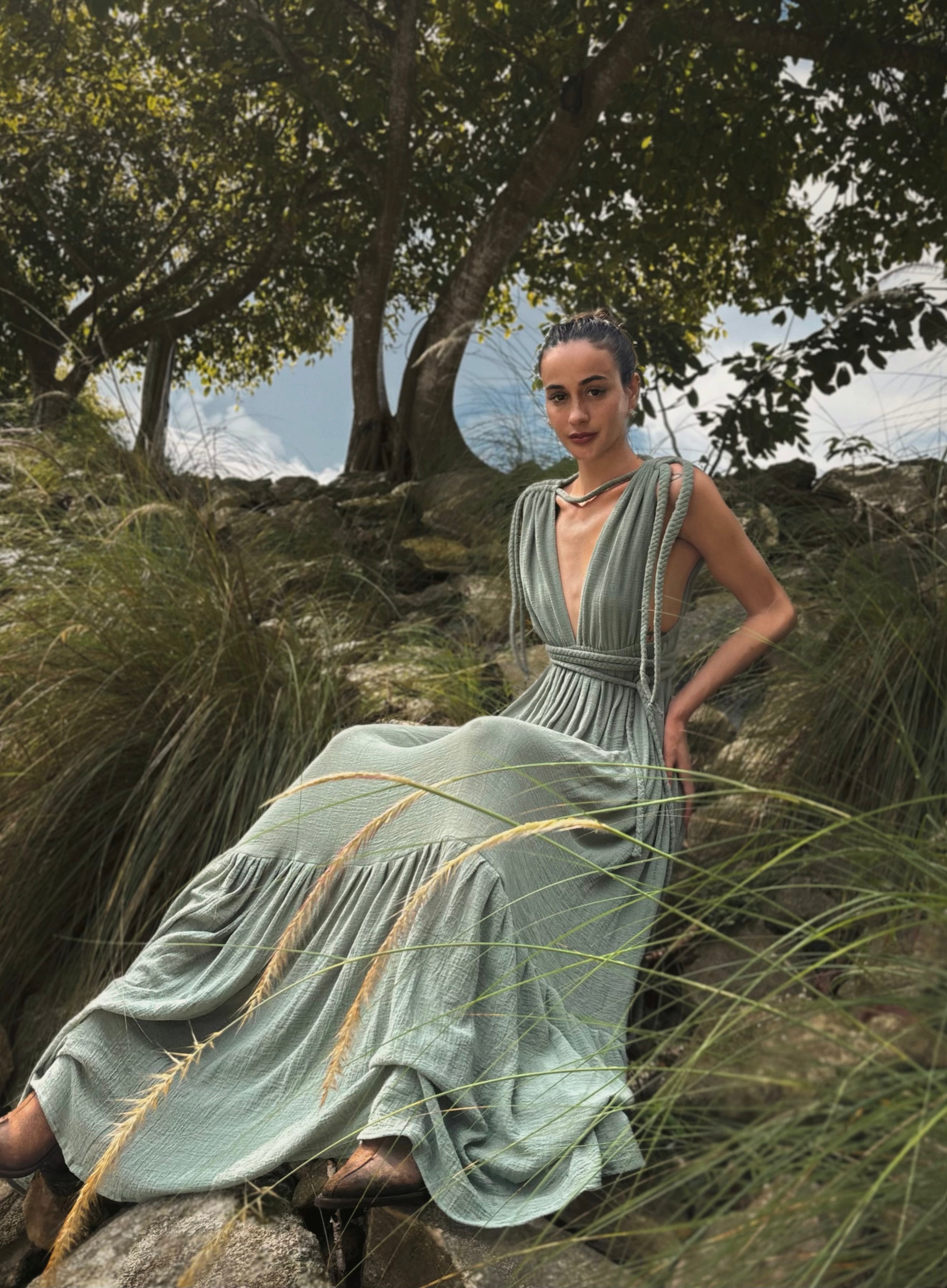 best boho dresses tulum Tulum Maxi Sage