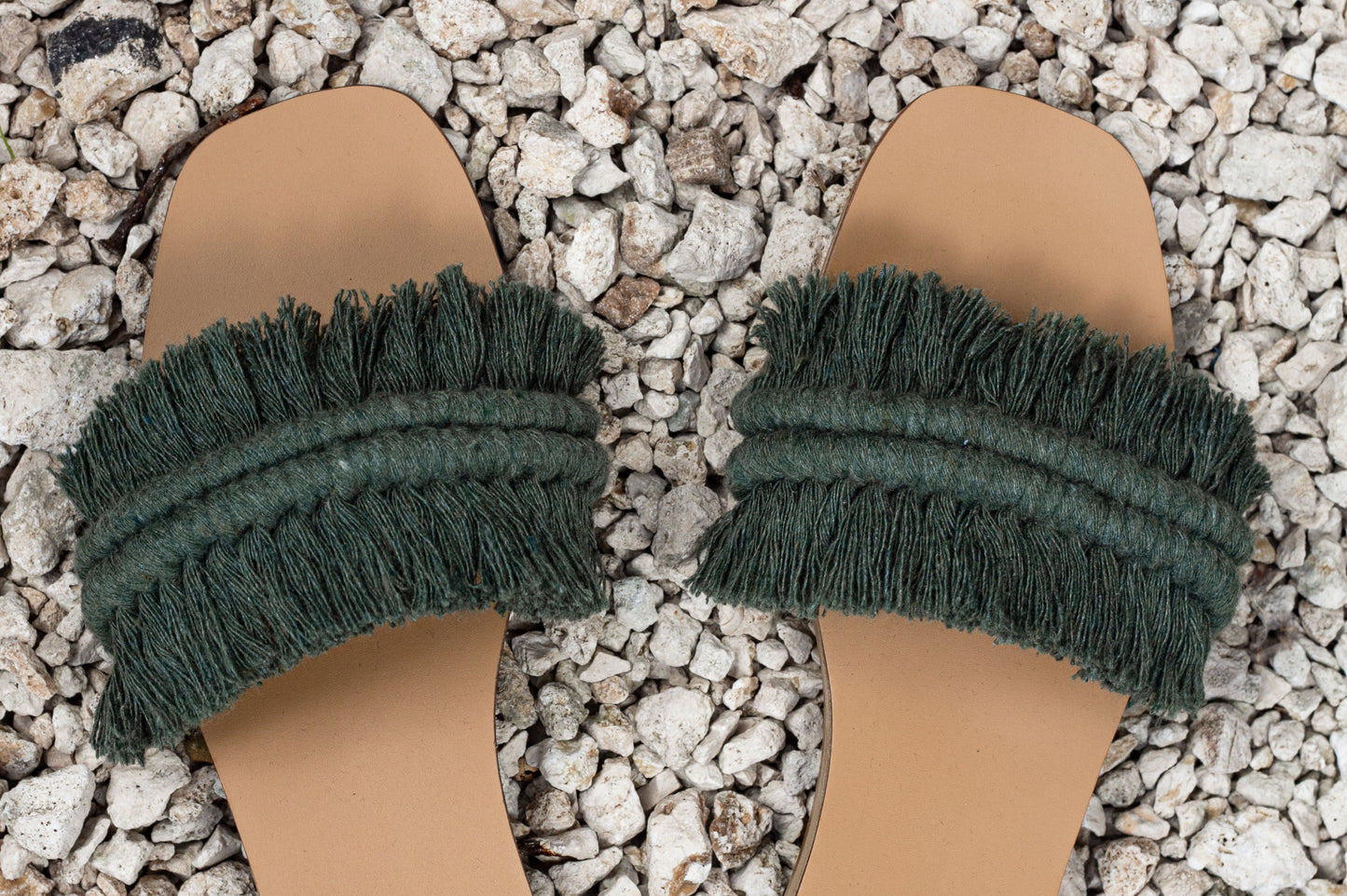 Fringe Sandals Forest